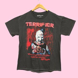 Bloody Disgusting x Terrifier Art the Clown Horror Tee M